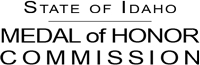 Idaho Medal of Honor Commission Logo